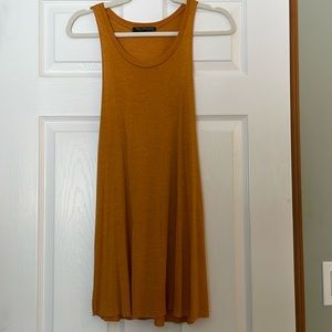Mustard long knit tank